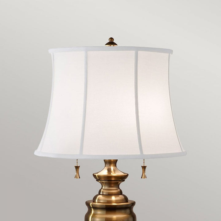 Feiss FE-STATEROOM-TL-BB Stateroom 2 Light Table Lamp - Bali Brass