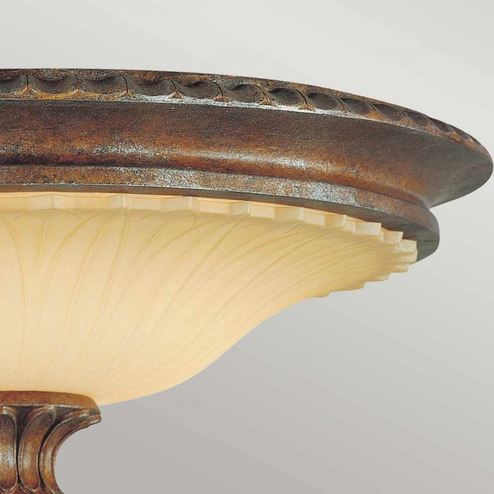 Feiss FE-STIRLING-CASTLE-F Stirling Castle 2 Light Flush British Bronze