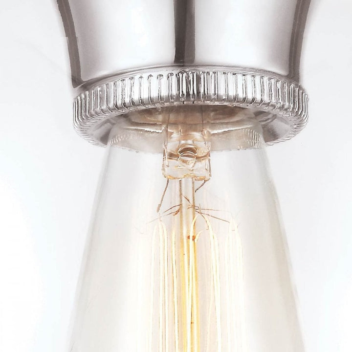 Feiss FE-TABBY-F-PN Tabby 1 Light Flush Light Polished Nickel