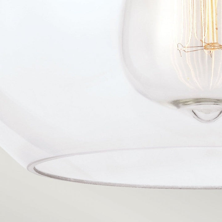 Feiss FE-TABBY-F-PN Tabby 1 Light Flush Light Polished Nickel