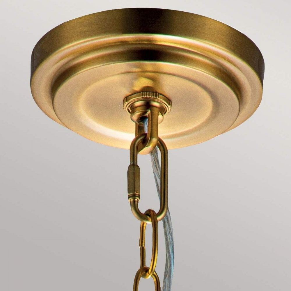 Feiss FE-TABBY-P-S-BB Tabby 1 Light Mini Pendant Burnished Brass
