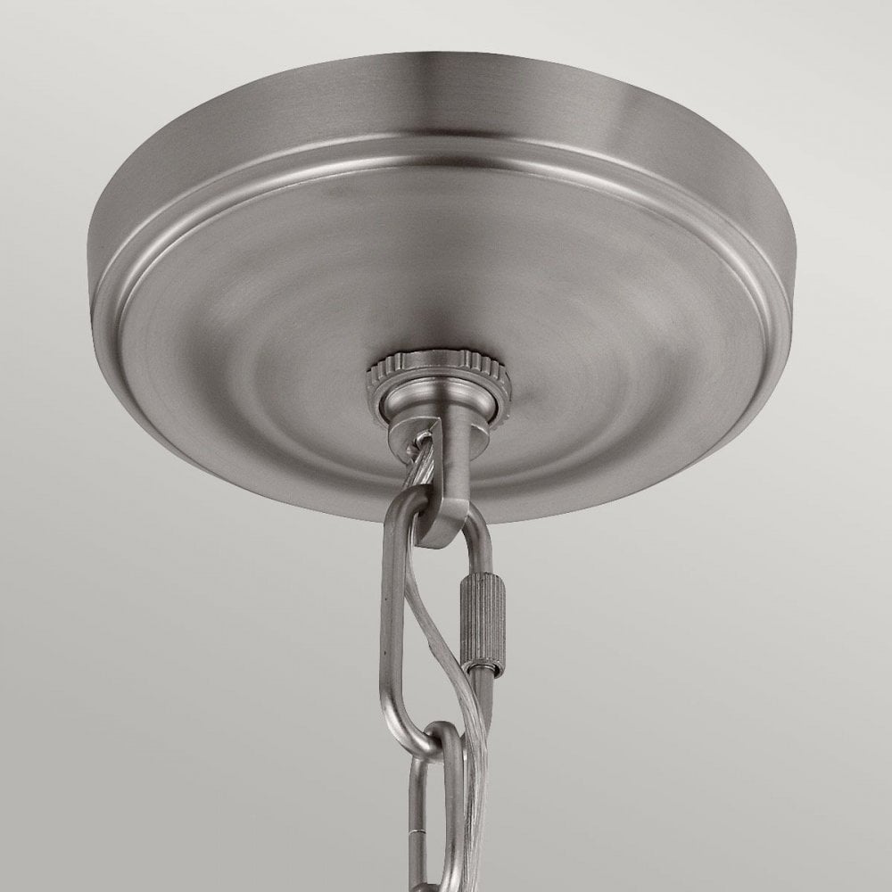Feiss FE-VINTNER3 Vintner 3 Light Chandelier Satin Nickel