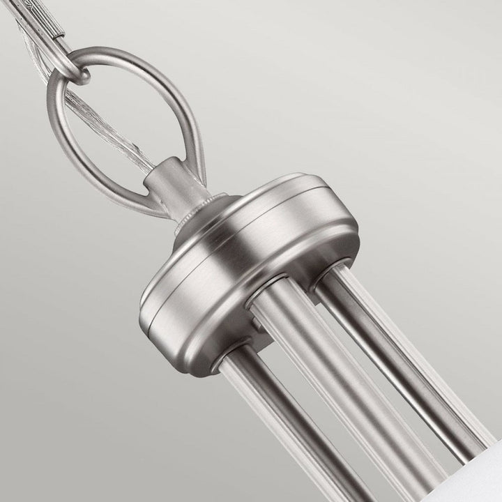 Feiss FE-VINTNER3 Vintner 3 Light Chandelier Satin Nickel