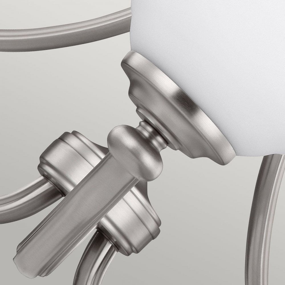 Feiss FE-VINTNER3 Vintner 3 Light Chandelier Satin Nickel