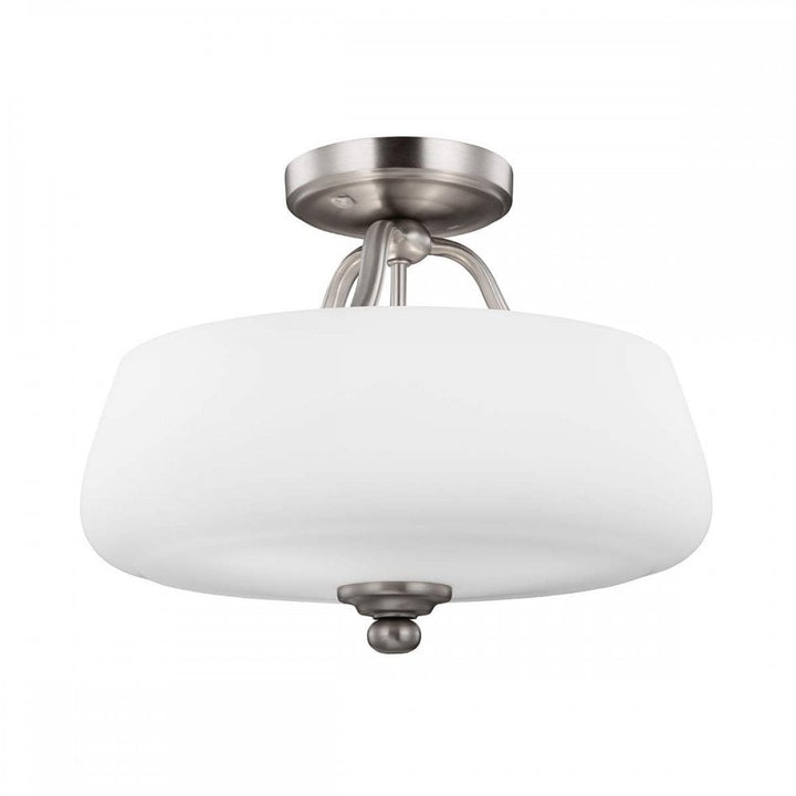 Feiss FE-VINTNER-SF Vintner 3 Light Semi-Flush Satin Nickel