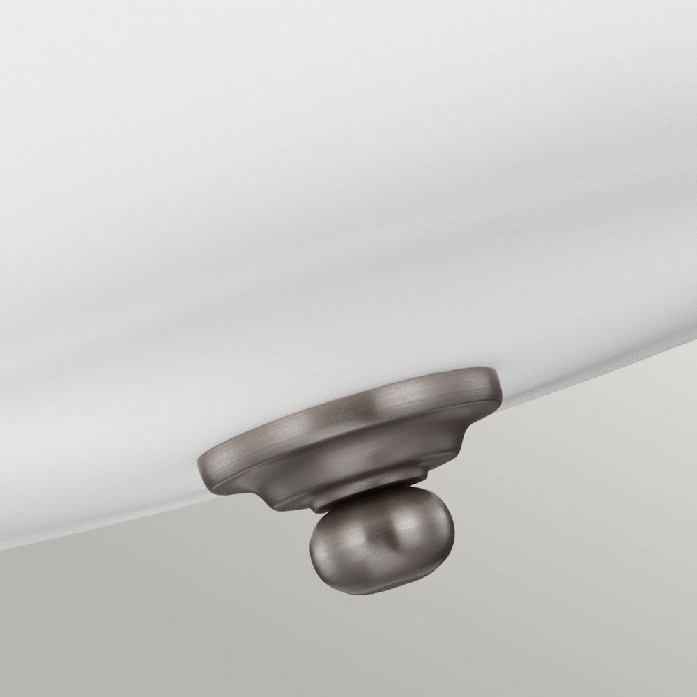 Feiss FE-VINTNER-SF Vintner 3 Light Semi-Flush Satin Nickel