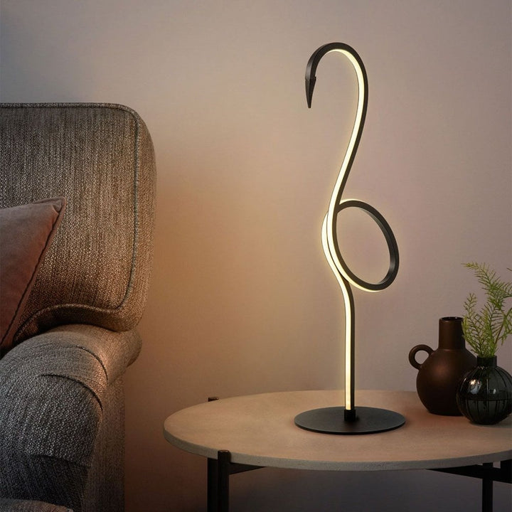 Elstead FLAMINGO-TL-BLK Flamingo LED Table Lamp - Black