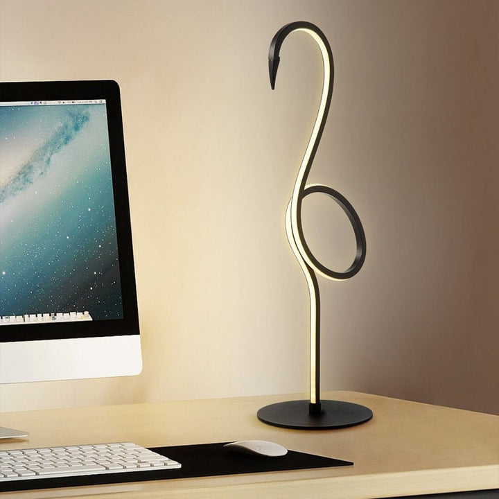 Elstead FLAMINGO-TL-BLK Flamingo LED Table Lamp - Black