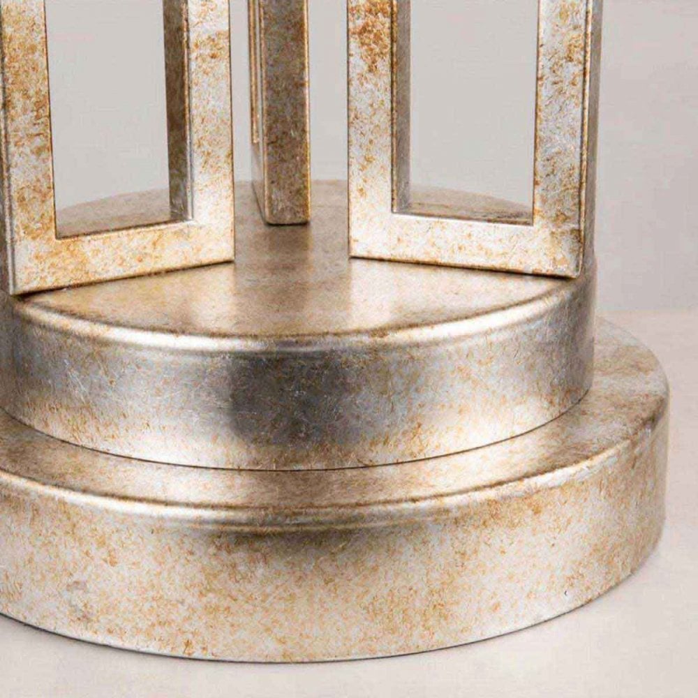 Gilded Nola GN-LEMURIA-TL Lemuria 1 Light Table Lamp Distressed Gold, Ivory Shade