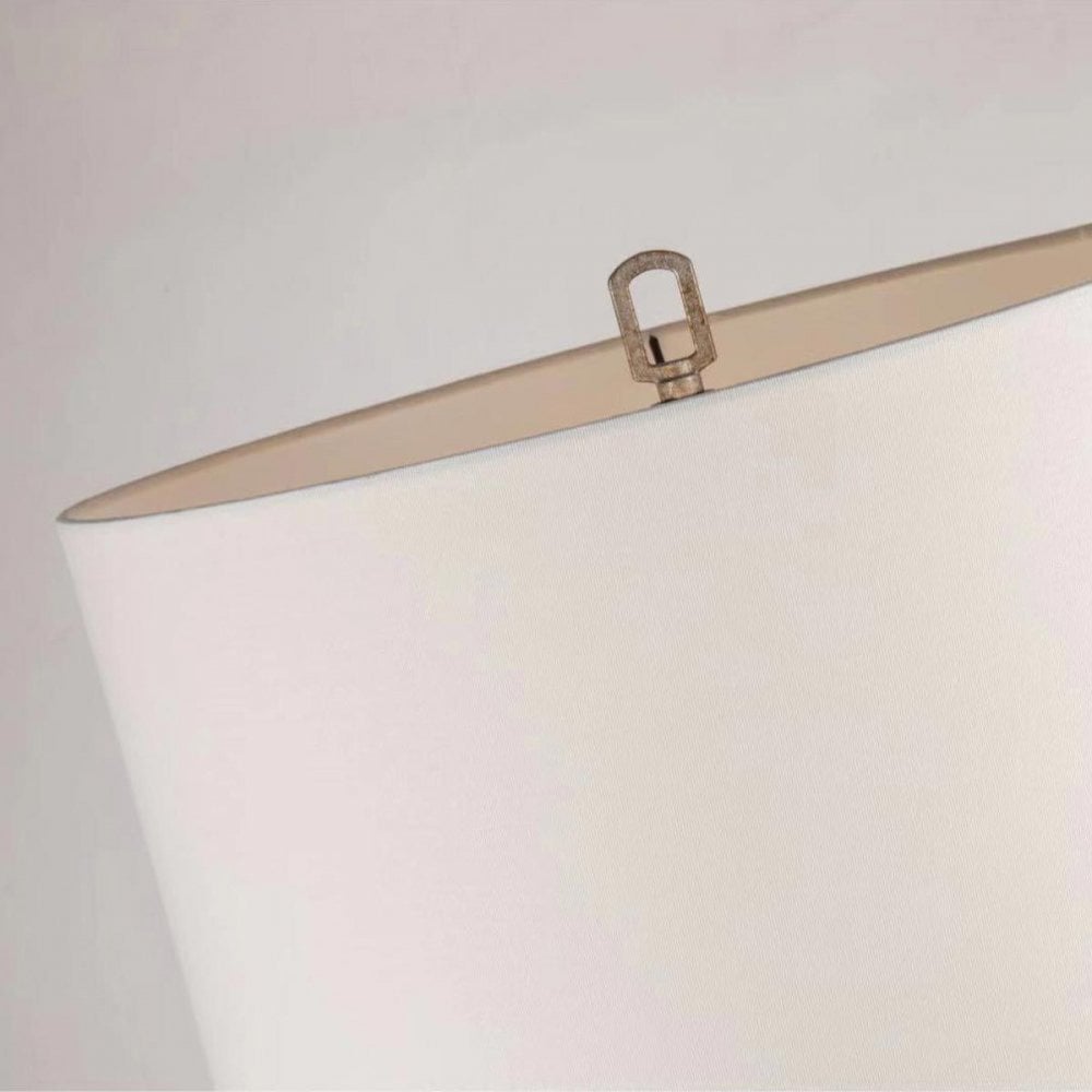 Gilded Nola GN-LEMURIA-TL Lemuria 1 Light Table Lamp Distressed Gold, Ivory Shade