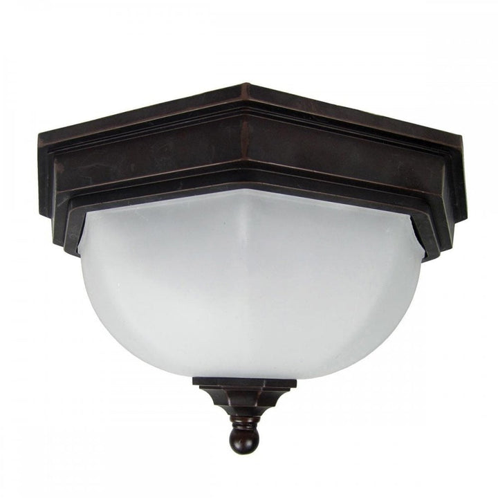Garden Zone GZH-FF12 Fairford 1 Light Flush Lantern Old Bronze