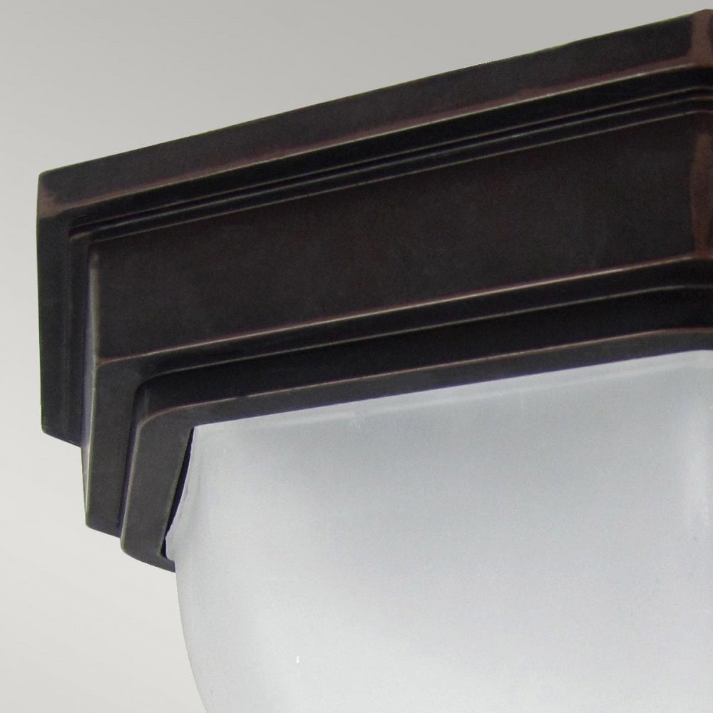 Garden Zone GZH-FF12 Fairford 1 Light Flush Lantern Old Bronze