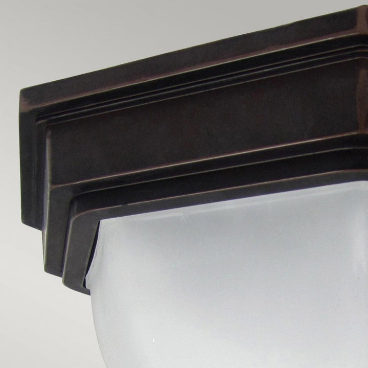 Garden Zone GZH-FF12 Fairford 1 Light Flush Lantern Old Bronze