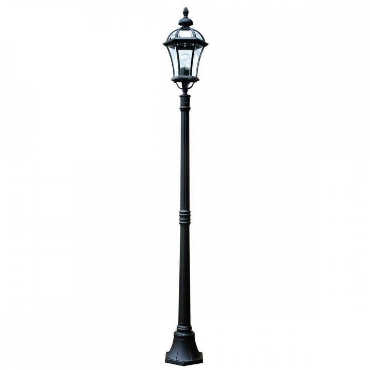 Garden Zone GZH-LB5 Ledbury 1 Light Lamp Post Black