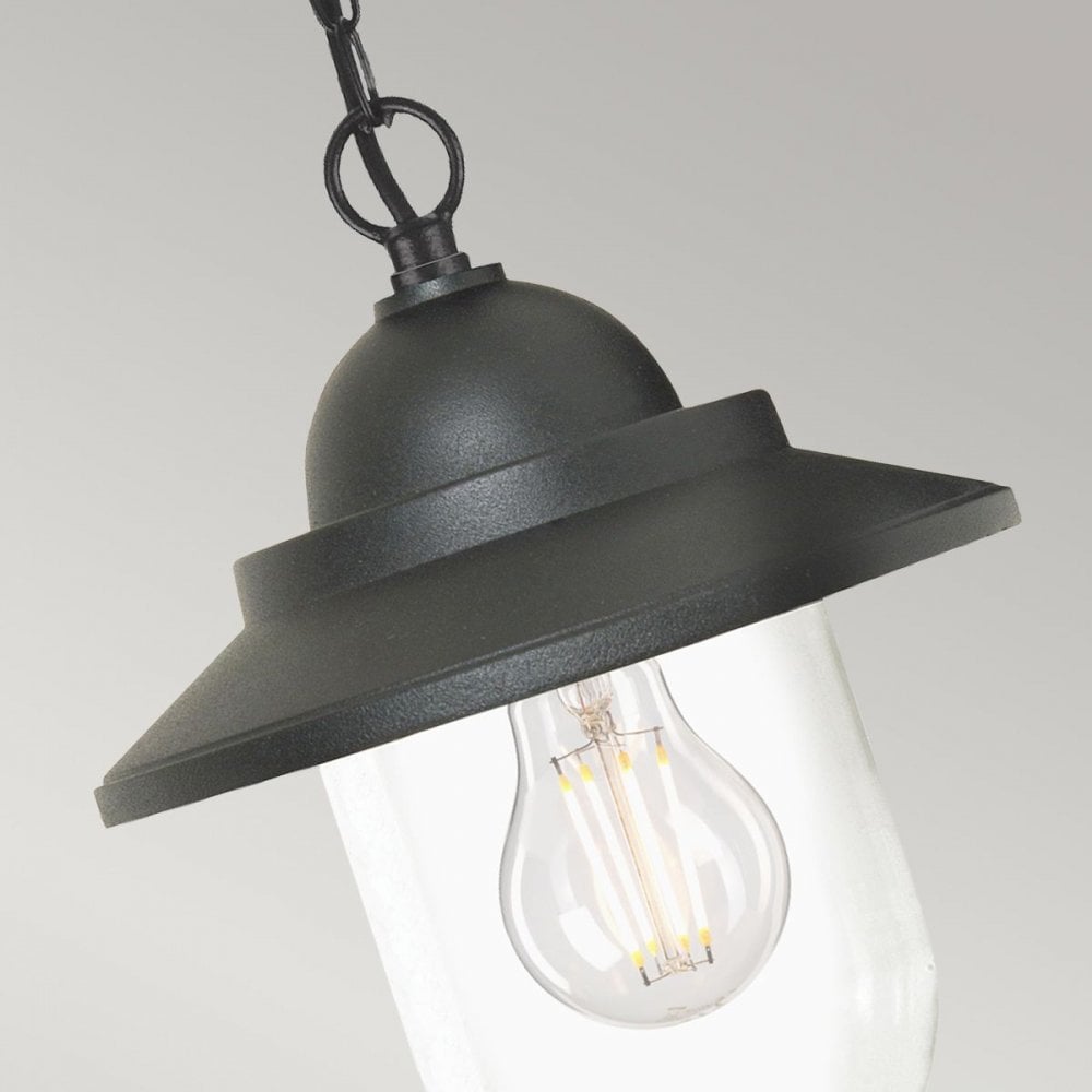 Garden Zone GZH-SDN8 Sandown 1 Light Chain Lantern Black