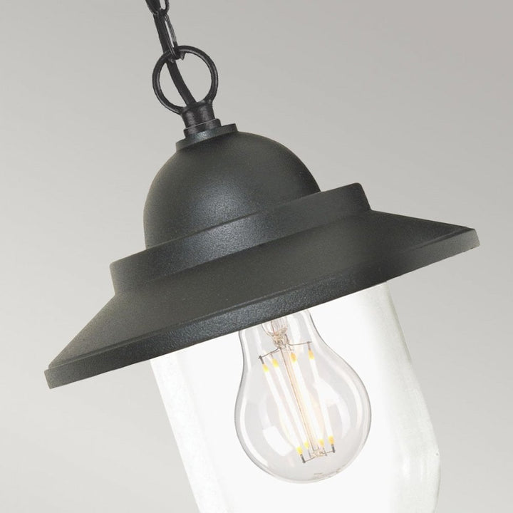 Garden Zone GZH-SDN8 Sandown 1 Light Chain Lantern Black