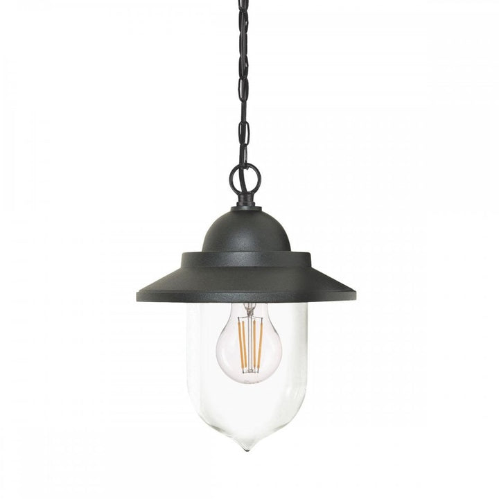 Garden Zone GZH-SDN8 Sandown 1 Light Chain Lantern Black
