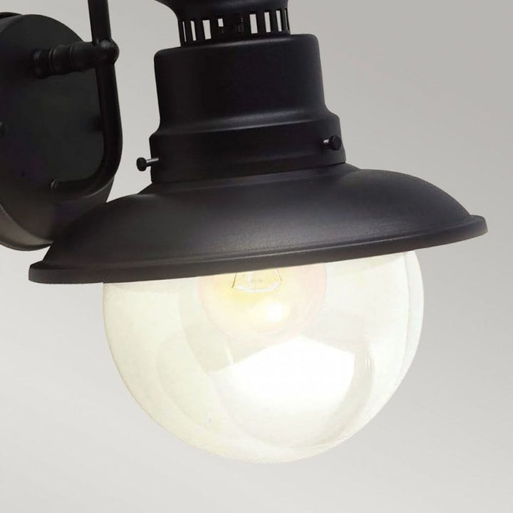 Garden Zone GZH-SHIP2 Shipston 1 Light Wall Lantern Black