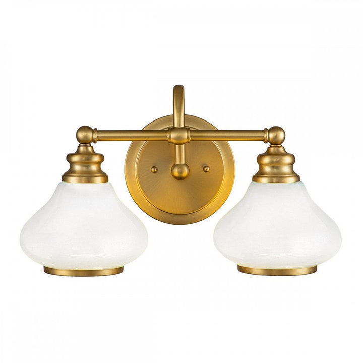 Hinkley HK-AINSLEY2-BATH-BB Ainsley 2 Light Wall Light Brushed Brass