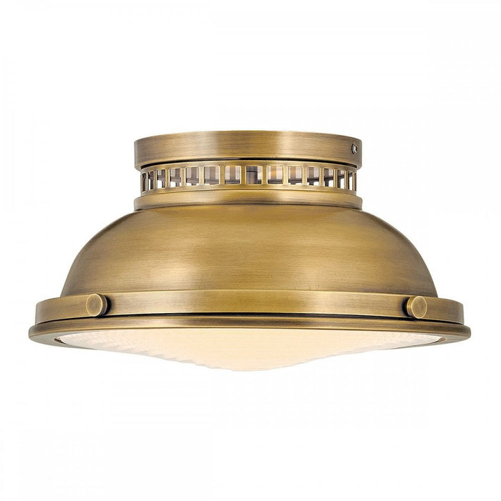 Hinkley HK-AMELIA-F-M-HB Amelia 2lt Flush Light Heritage Brass