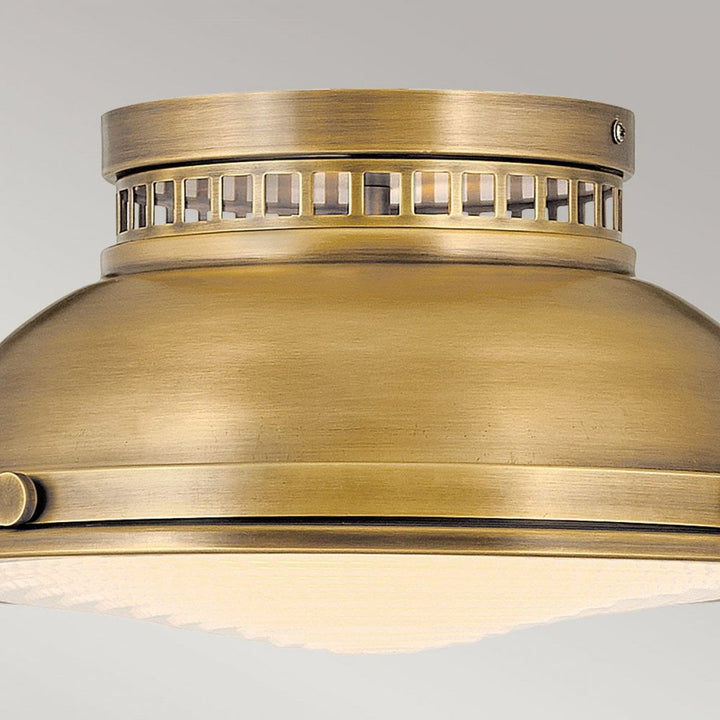 Hinkley HK-AMELIA-F-M-HB Amelia 2lt Flush Light Heritage Brass