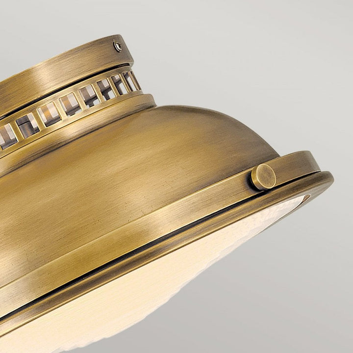 Hinkley HK-AMELIA-F-M-HB Amelia 2lt Flush Light Heritage Brass