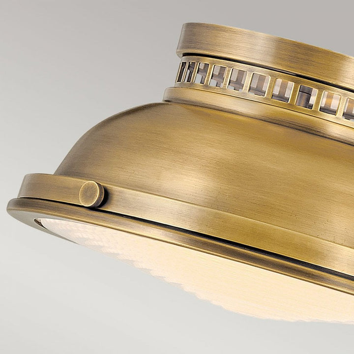 Hinkley HK-AMELIA-F-M-HB Amelia 2lt Flush Light Heritage Brass
