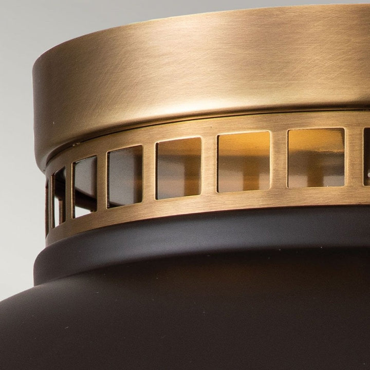 Hinkley HK-AMELIA-F-M-RB Amelia 2lt Flush Light Buckeye Bronze/Restoration Bronze