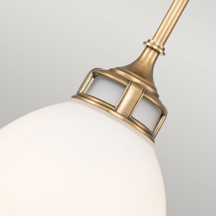 Hinkley HK-AMELIA-P-M-HB Amelia 1 Light Medium Pendant Heritage Brass