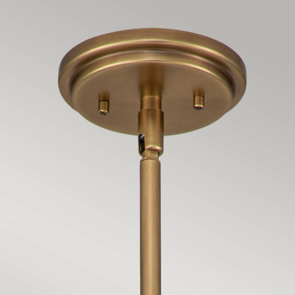 Hinkley HK-AMELIA-P-S-HB Amelia 1 Light Mini Pendant Heritage Brass