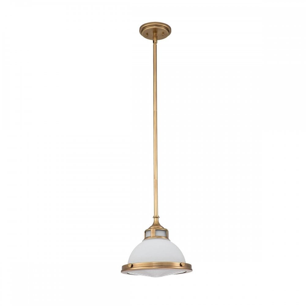 Hinkley HK-AMELIA-P-S-HB Amelia 1 Light Mini Pendant Heritage Brass