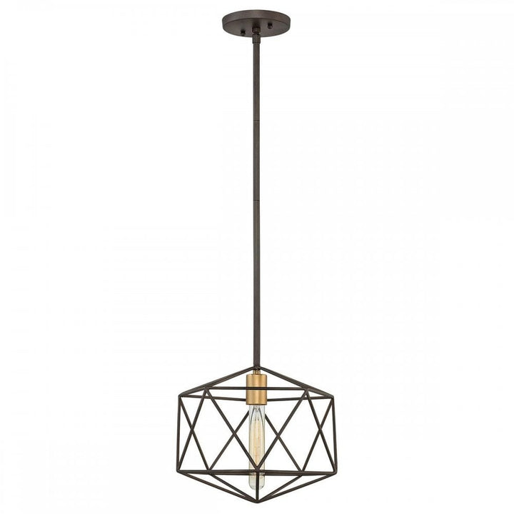 Hinkley HK-ASTRID-MP Astrid Mini Pendant Matte Bronze and Deluxe Gold