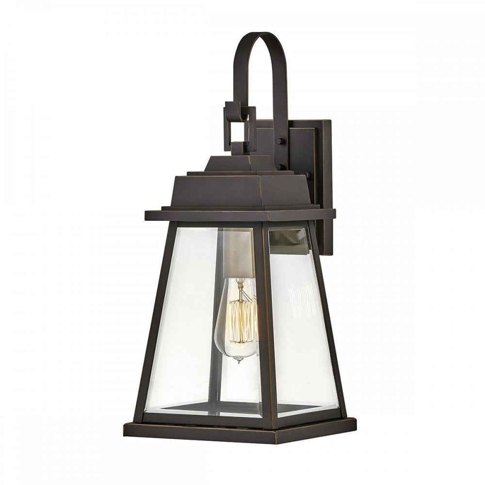 Hinkley HK-BAINBRIDGE-M-OZ Bainbridge 1 Light Wall Lantern - Medium Oil Rubbed Bronze (S)