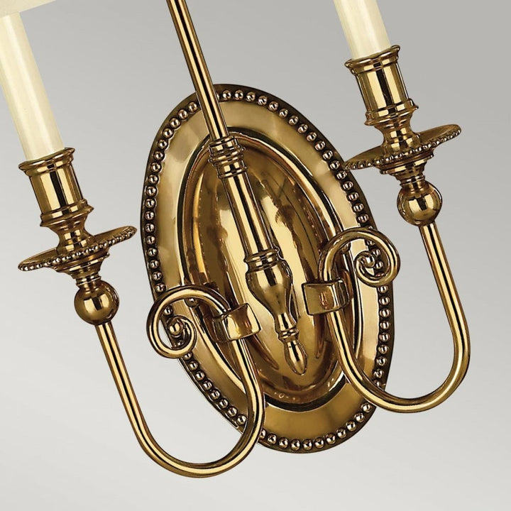 Hinkley HK-CAMBRIDGE2-B Cambridge 2 Light Wall Light Burnished Brass