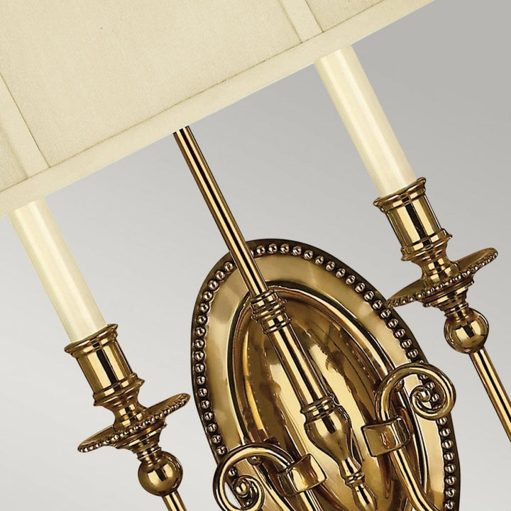 Hinkley HK-CAMBRIDGE2-B Cambridge 2 Light Wall Light Burnished Brass