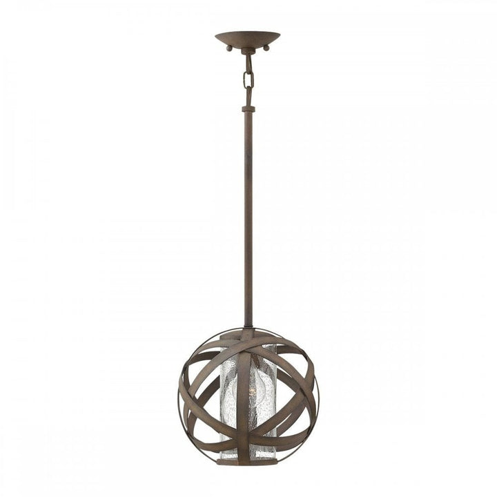 Hinkley HK-CARSON-P Carson 1 Light Pendant Light Vintage Iron