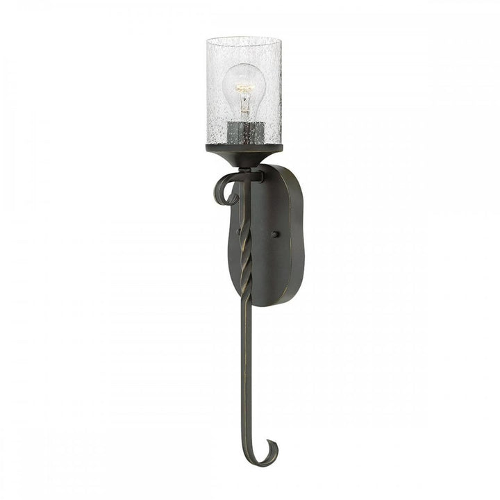 Hinkley HK-CASA1 Casa 1 Light Wall Light Olde Black