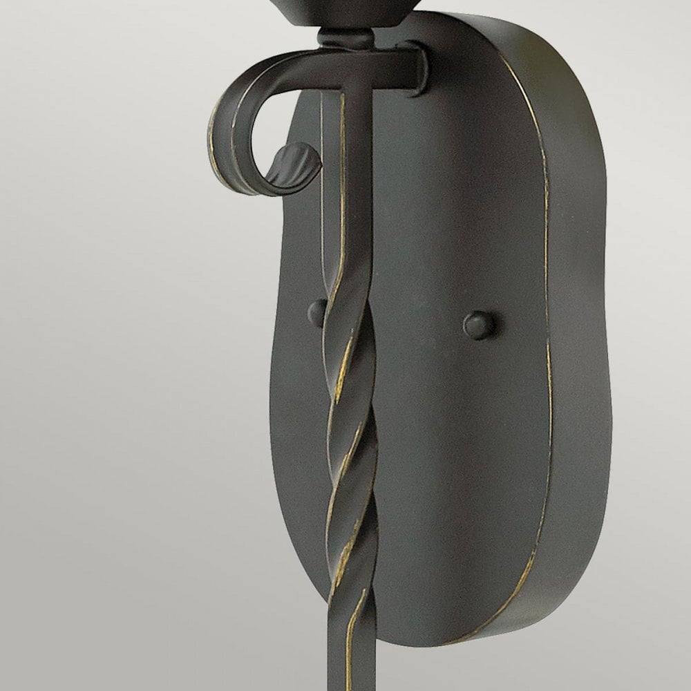Hinkley HK-CASA1 Casa 1 Light Wall Light Olde Black