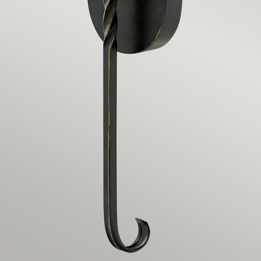 Hinkley HK-CASA1 Casa 1 Light Wall Light Olde Black