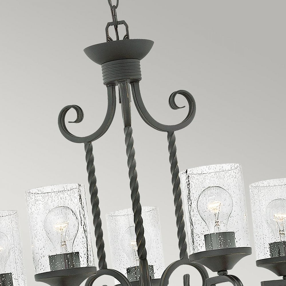Hinkley HK-CASA5 Casa 5 Light Chandelier Olde Black