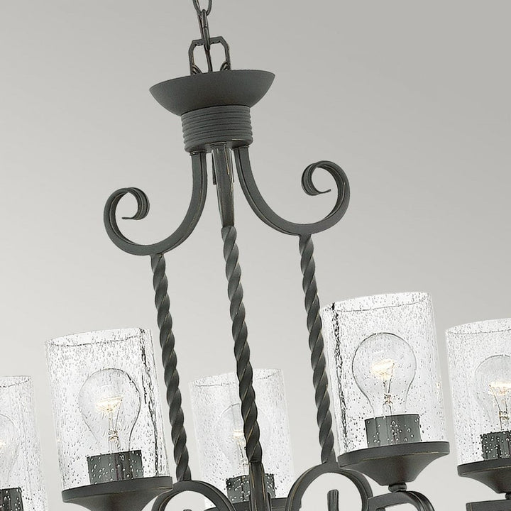 Hinkley HK-CASA5 Casa 5 Light Chandelier Olde Black