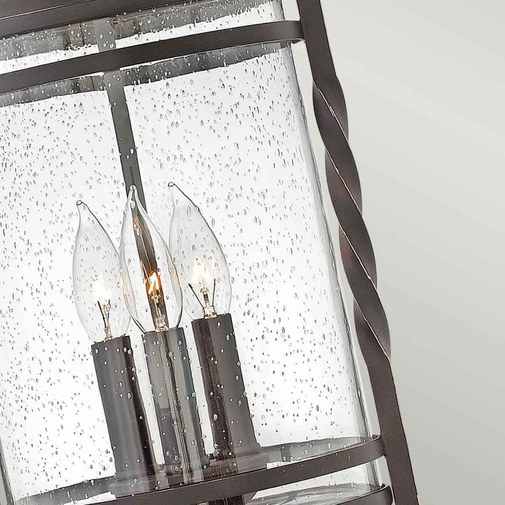 Hinkley HK-CASA8 Casa 3 Light Chain Lantern Olde Black