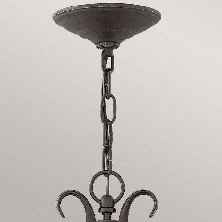 Hinkley HK-CASA8 Casa 3 Light Chain Lantern Olde Black