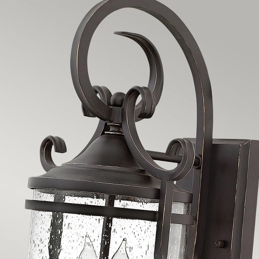 Hinkley HK-CASA-M Casa 2 Light Wall Lantern Olde Black