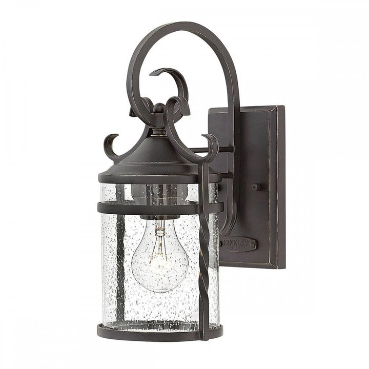 Hinkley HK-CASA-S Casa 1 Light Wall Lantern Olde Black