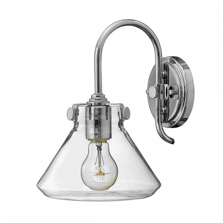Hinkley HK-CONGRESS1-A-CM Congress 1 Light Clear Glass Wall Light Chrome
