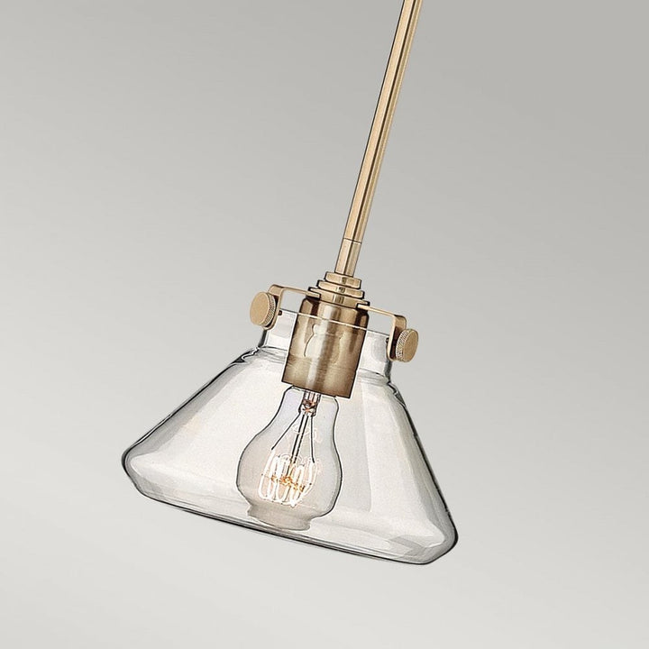 Hinkley HK-CONGRESS-P-A-BC Congress 1 Light Clear Glass Pendant Brushed Caramel