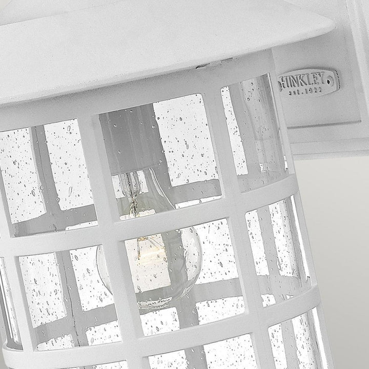Hinkley HK-FREEPORT2-L-TWH Freeport 1lt Large Wall Lantern Textured White