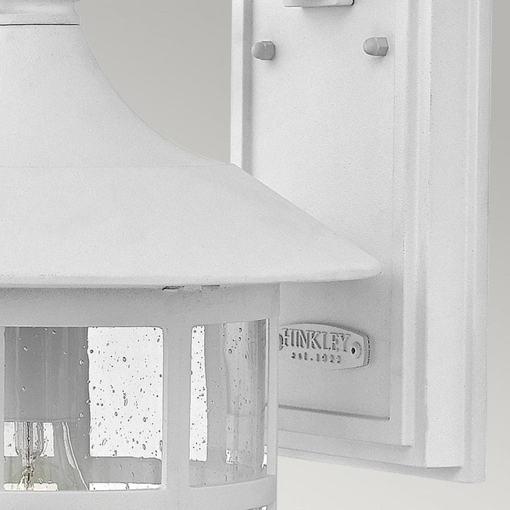 Hinkley HK-FREEPORT2-L-TWH Freeport 1lt Large Wall Lantern Textured White