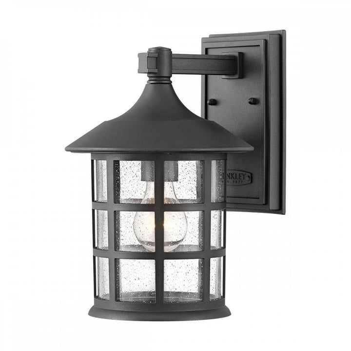 Hinkley HK-FREEPORT2-M-TBK Freeport 1lt Medium Wall Lantern Textured Black